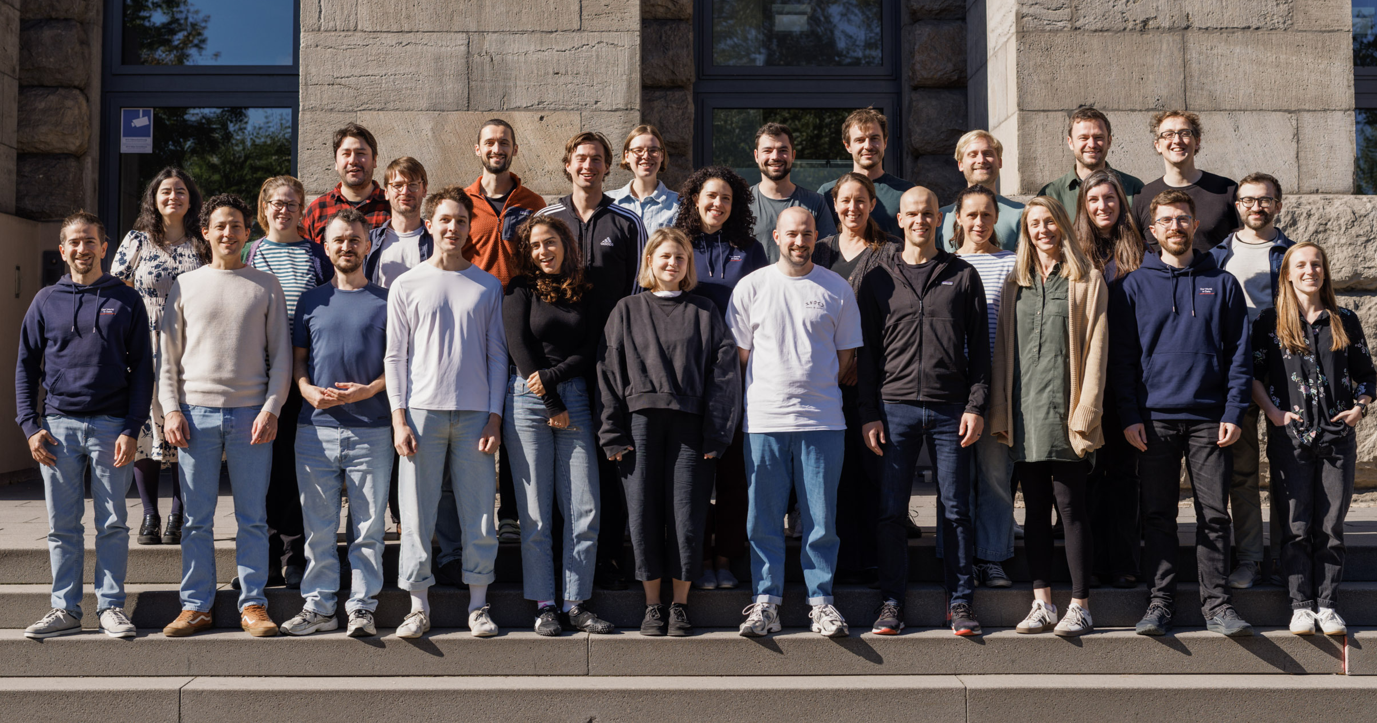 A picture of the Our World in Data team in 2025.