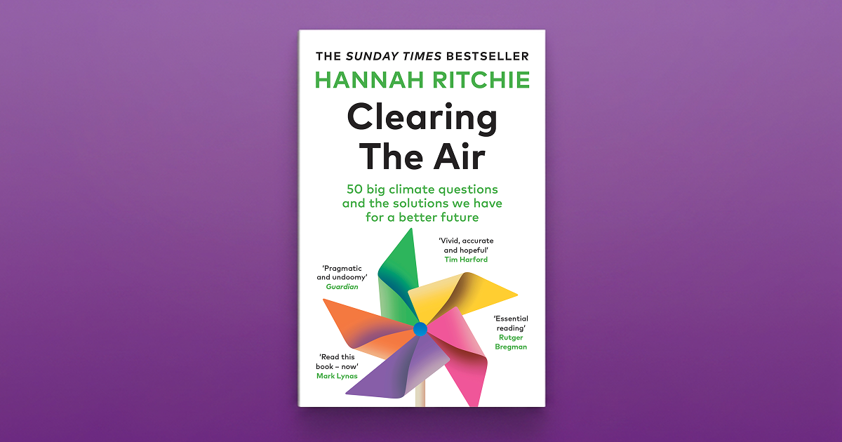 Thumbnail of Hannah Ritchie's book "Clearing the Air" in paperback