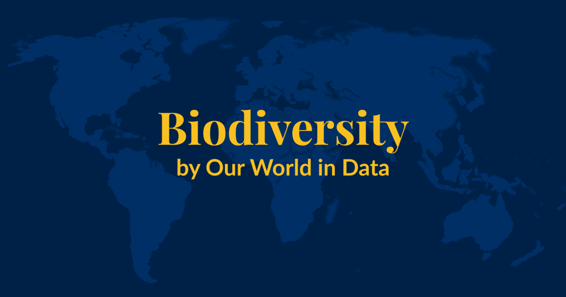 Biodiversity Our World In Data