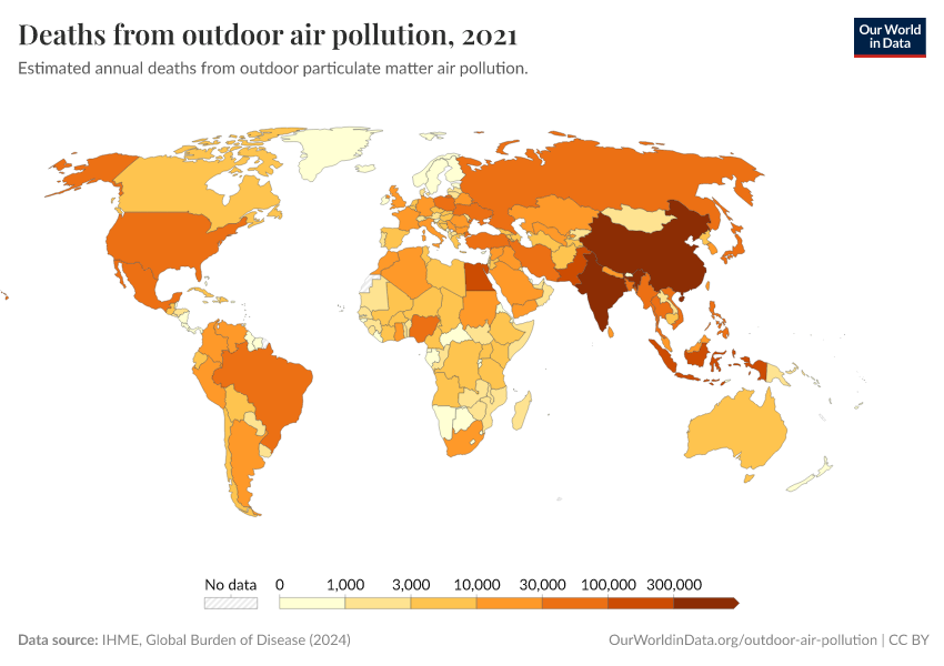 A thumbnail of the "Deaths from outdoor air pollution" chart