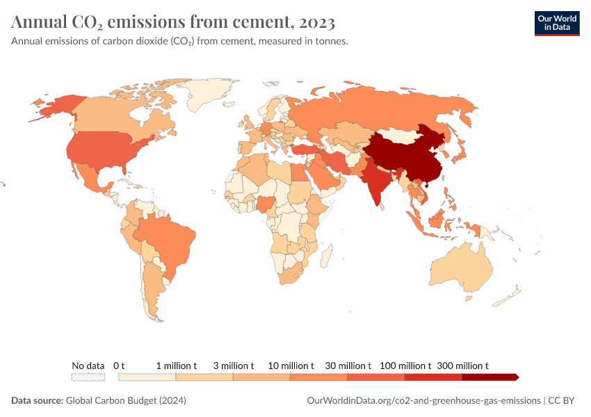 A thumbnail of the "Annual CO₂ emissions from cement" chart