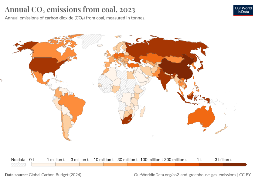 A thumbnail of the "Annual CO₂ emissions from coal" chart