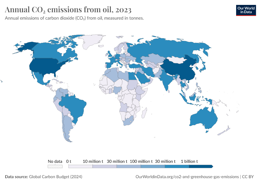 A thumbnail of the "Annual CO₂ emissions from oil" chart