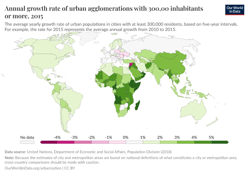 A thumbnail of the "Annual growth rate of urban agglomerations with 300,00 inhabitants or more" chart