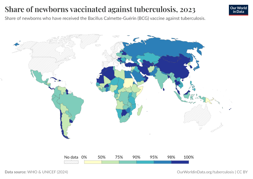 A thumbnail of the "Share of newborns vaccinated against tuberculosis" chart