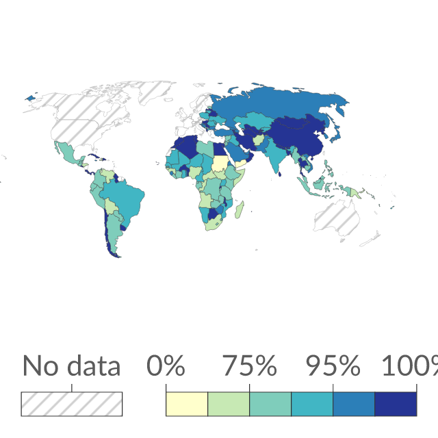 Preview of Share of newborns vaccinated against tuberculosis