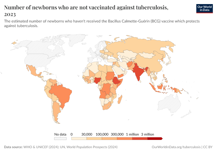 A thumbnail of the "Number of newborns who are not vaccinated against tuberculosis" chart