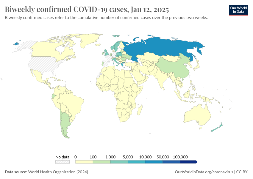 A thumbnail of the "Biweekly confirmed COVID-19 cases" chart