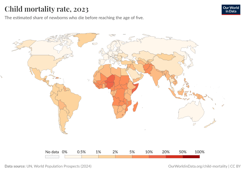 A thumbnail of the "Child mortality rate" chart