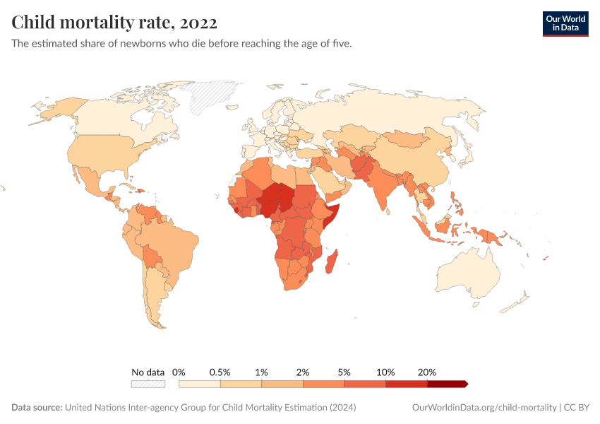 A thumbnail of the "Child mortality rate" chart