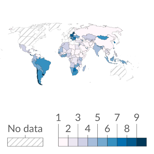 Data visualization: Civil Rights Score