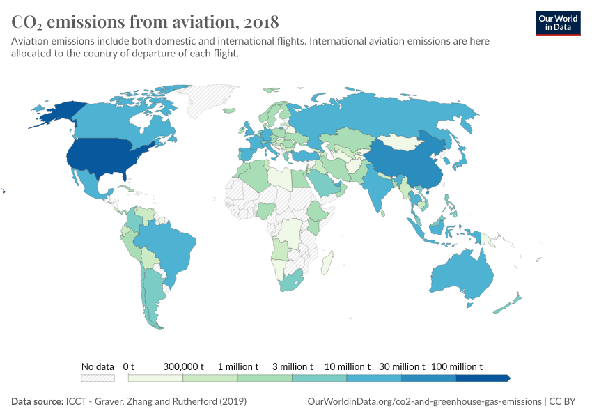 A thumbnail of the "CO₂ emissions from aviation" chart