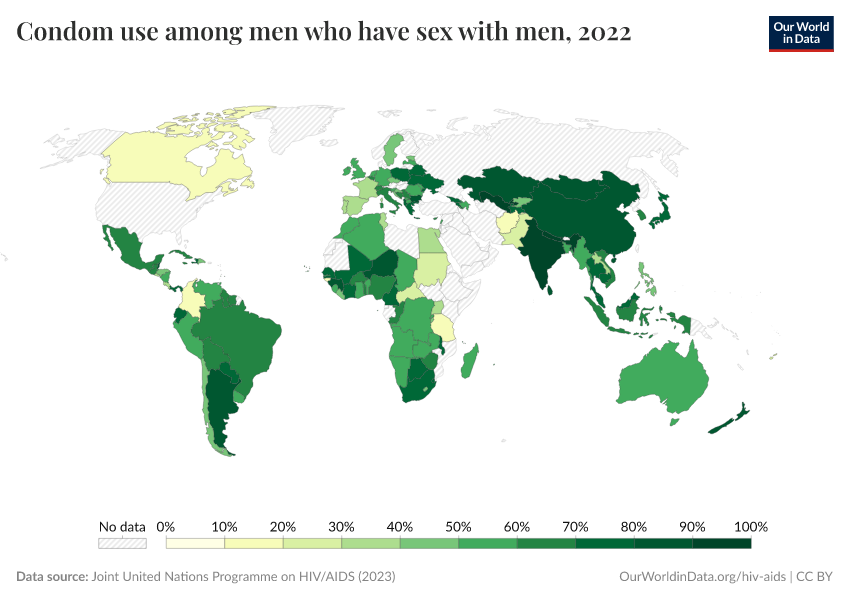 A thumbnail of the "Condom use among men who have sex with men" chart