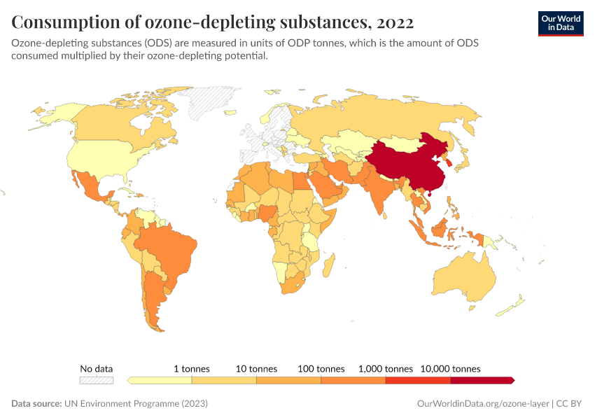 A thumbnail of the "Consumption of ozone-depleting substances" chart