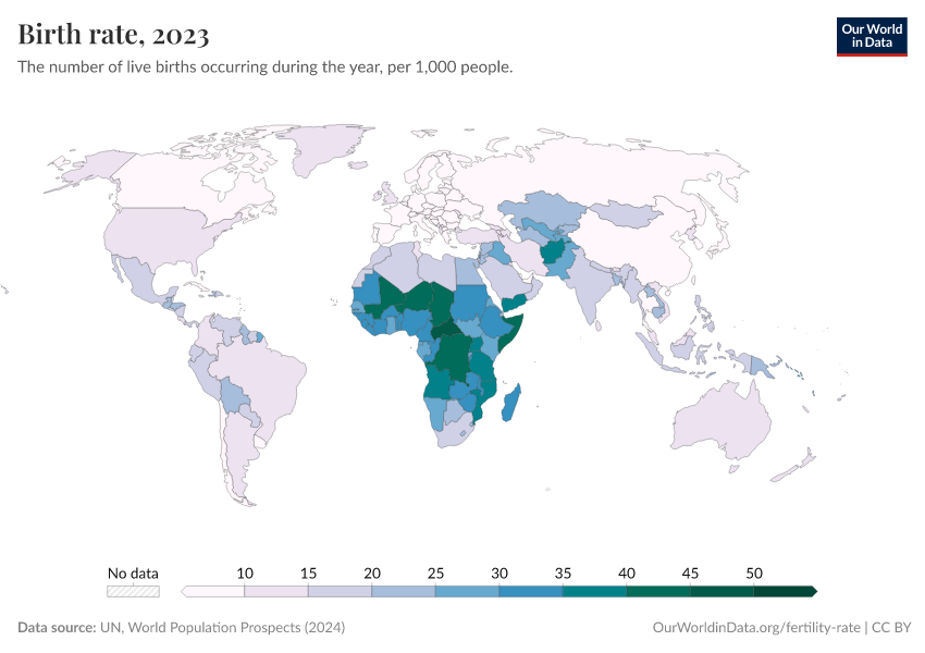 A thumbnail of the "Birth rate" chart