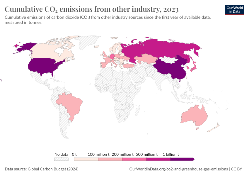 A thumbnail of the "Cumulative CO₂ emissions from other industry" chart