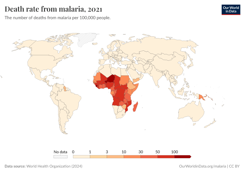 A thumbnail of the "Death rate from malaria" chart