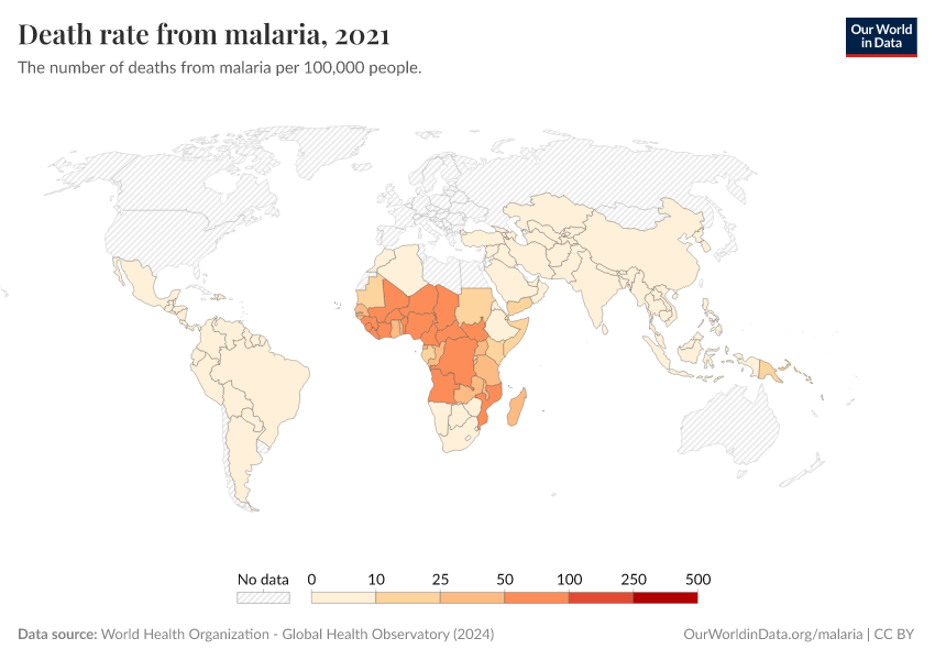 A thumbnail of the "Death rate from malaria" chart