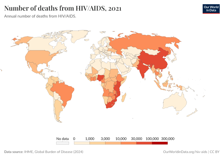 A thumbnail of the "Number of deaths from HIV/AIDS" chart