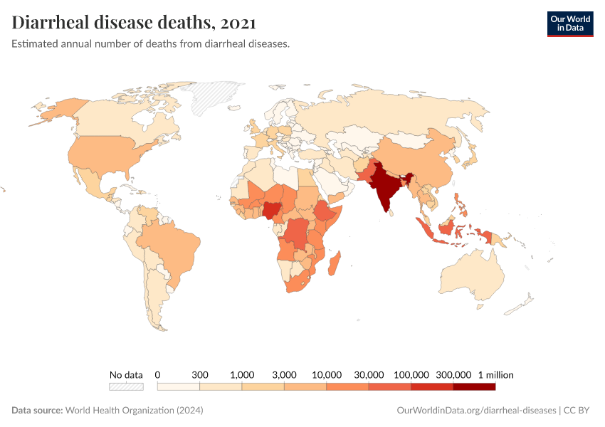 A thumbnail of the "Diarrheal disease deaths" chart