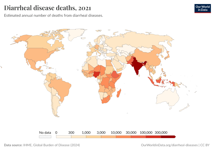 A thumbnail of the "Diarrheal disease deaths" chart