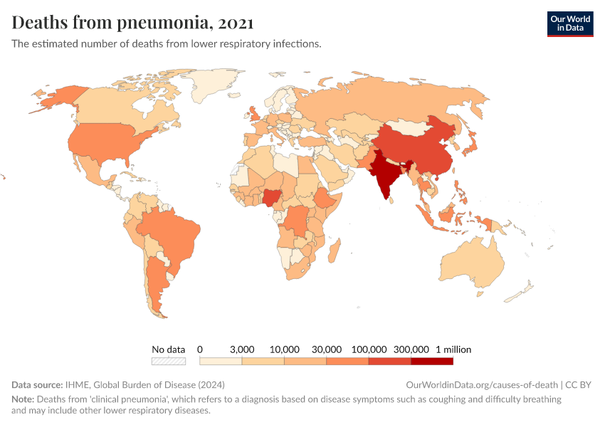 A thumbnail of the "Deaths from pneumonia" chart