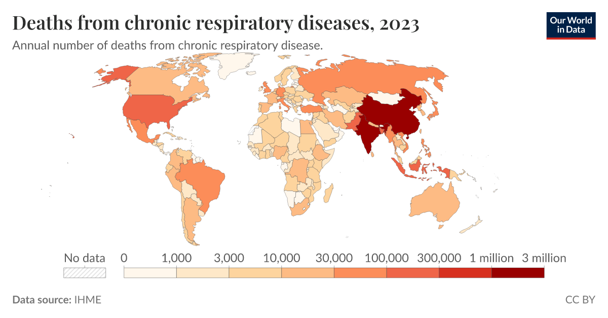 RESPIRATORY DISEASE STATISTICS visual data 2