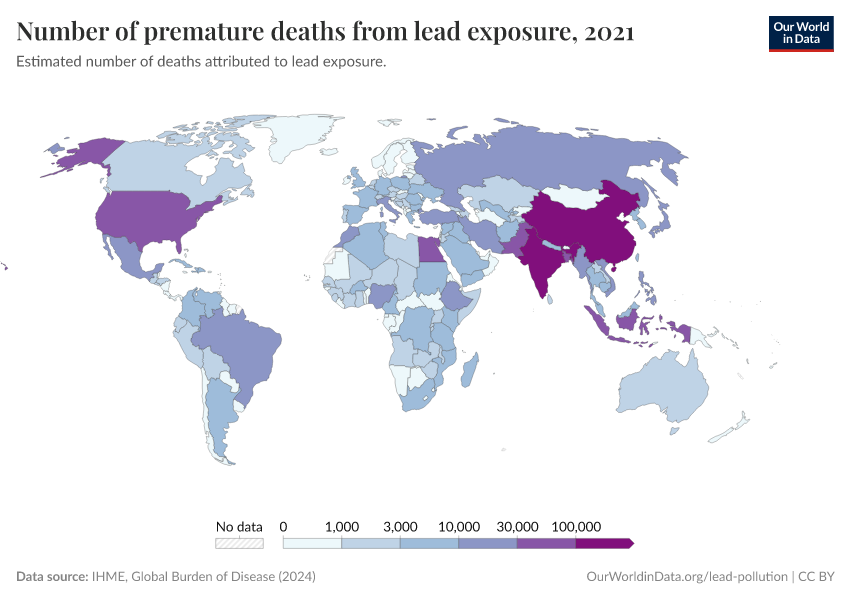 A thumbnail of the "Number of premature deaths from lead exposure" chart