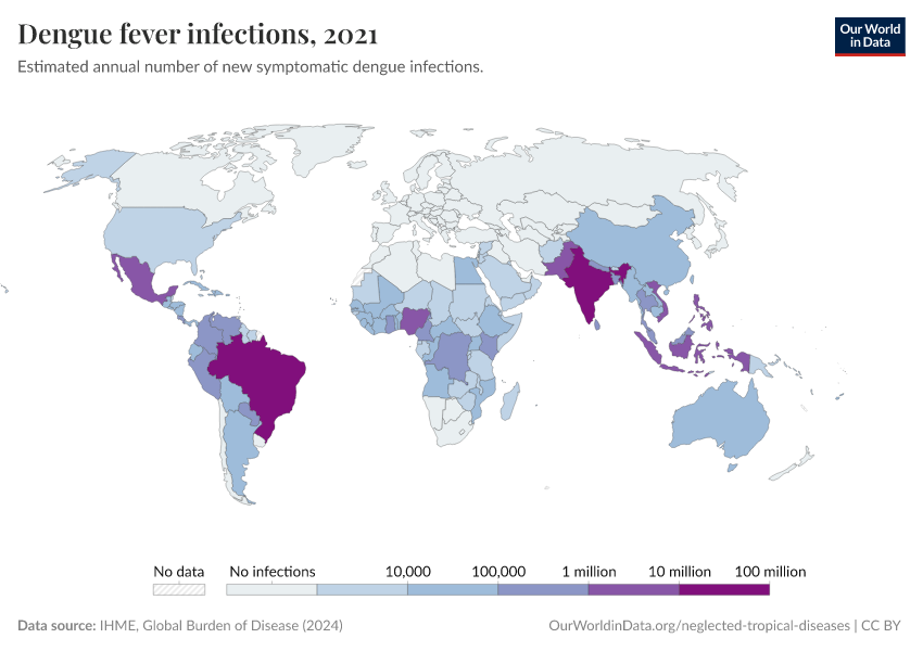 A thumbnail of the "Dengue fever infections" chart