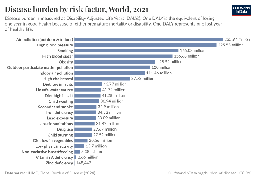 Burden of Disease - Our World in Data