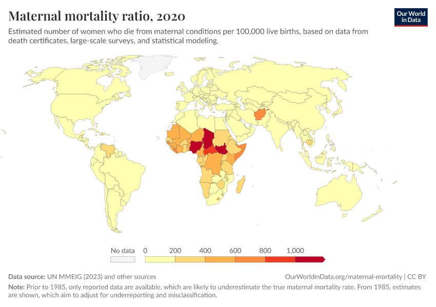 Maternal Mortality Ratio Our World In Data