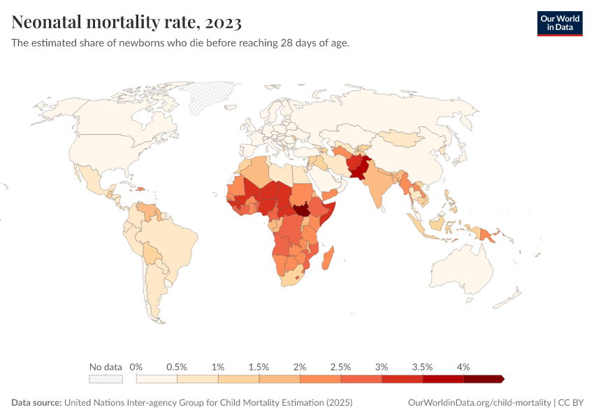 Neonatal mortality rate - Our World in Data