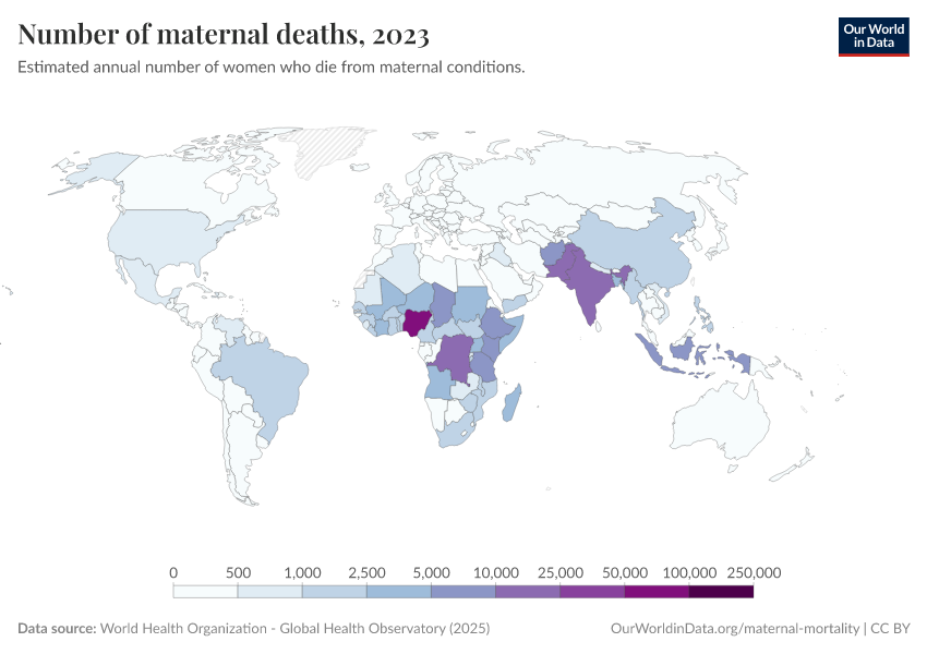 Number of maternal deaths Our World in Data