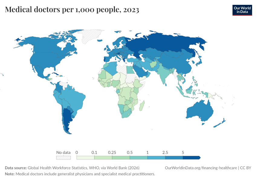 Medical Doctors Per 1 000 People Our World In Data medical-doctors-per-1-000-people-our-world-in-data