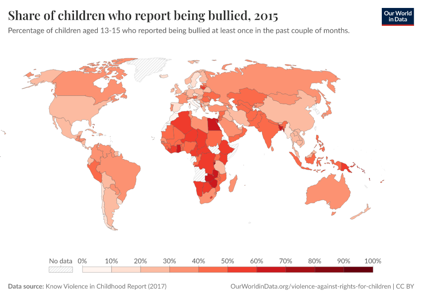 Bullying In World Map bullying-in-world-map