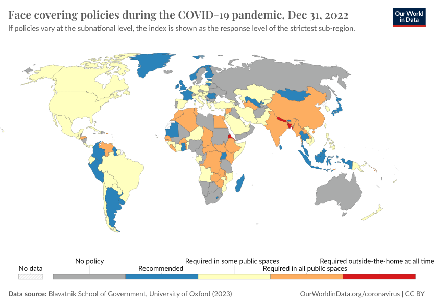 A thumbnail of the "Face covering policies during the COVID-19 pandemic" chart