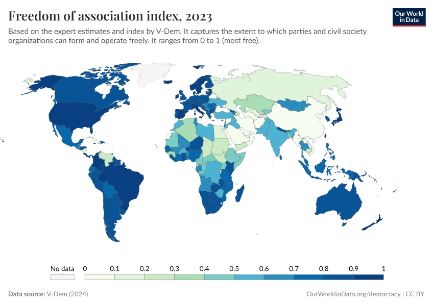 A thumbnail of the "Freedom of association index" chart