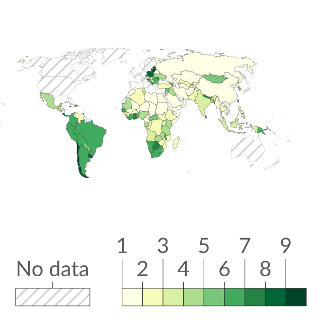 Data visualization: Freedom of Expression Score