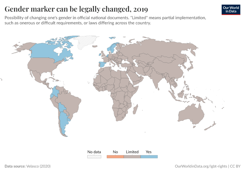 A thumbnail of the "Gender marker can be legally changed" chart