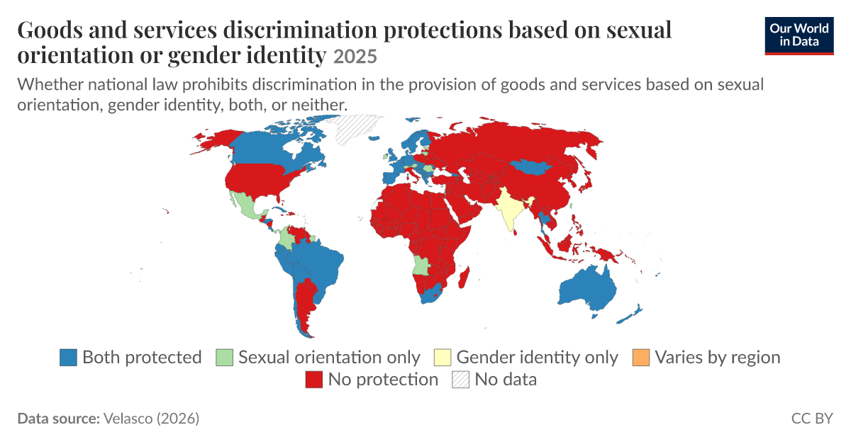 Goods and services discrimination protections based on sexual ...