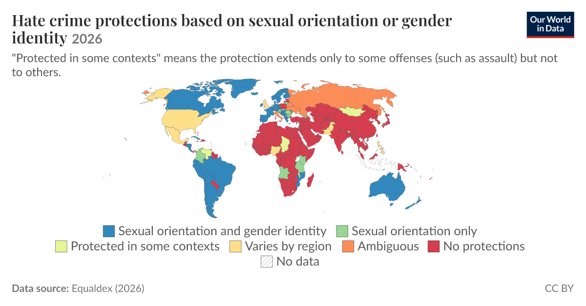 Hate crime protections based on sexual orientation or gender identity ...