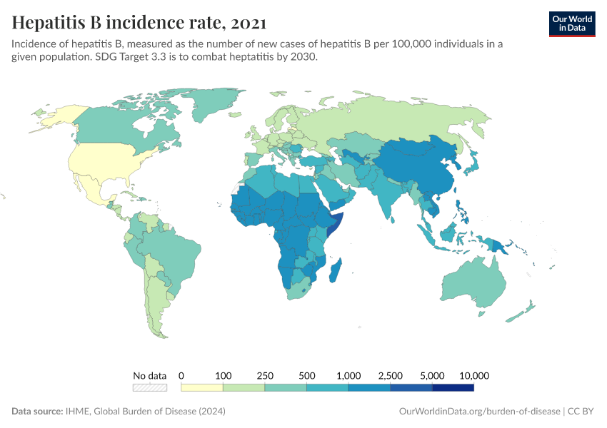 A thumbnail of the "Hepatitis B incidence rate" chart