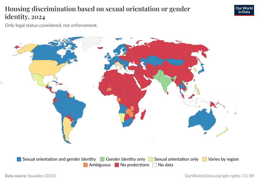 A thumbnail of the "Housing discrimination based on sexual orientation or gender identity" chart