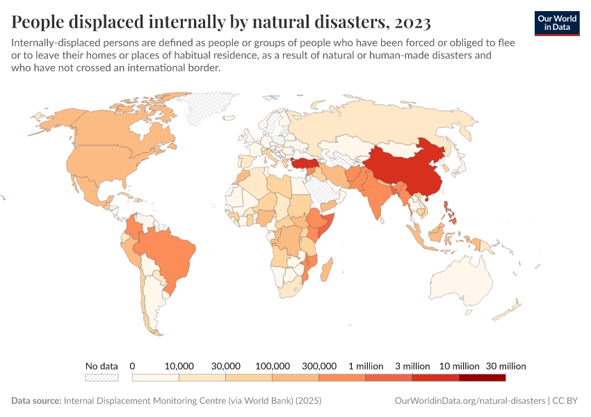 A thumbnail of the "People displaced internally by natural disasters" chart