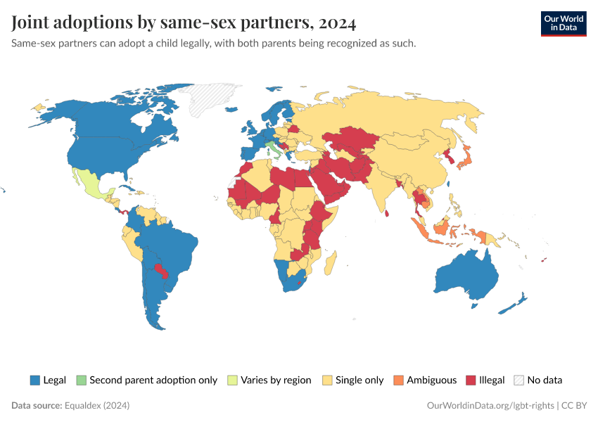 A thumbnail of the "Joint adoptions by same-sex partners" chart