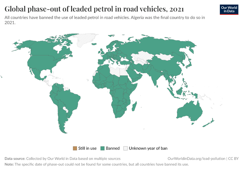 A thumbnail of the "Global phase-out of leaded petrol in road vehicles" chart