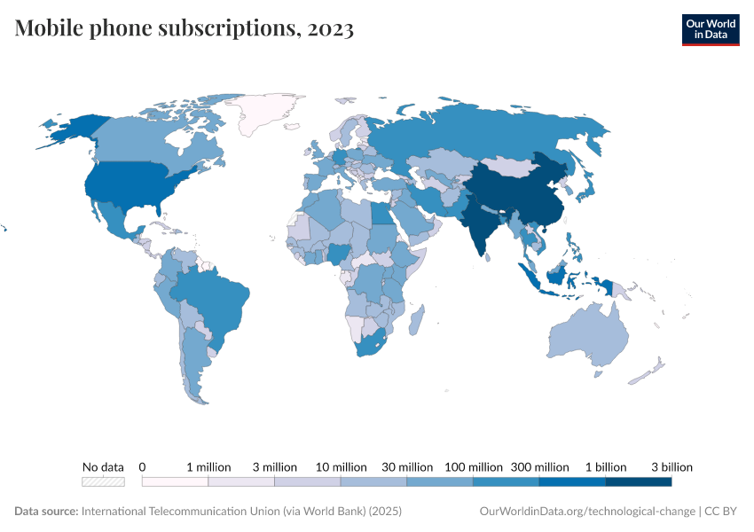 A thumbnail of the "Mobile phone subscriptions" chart