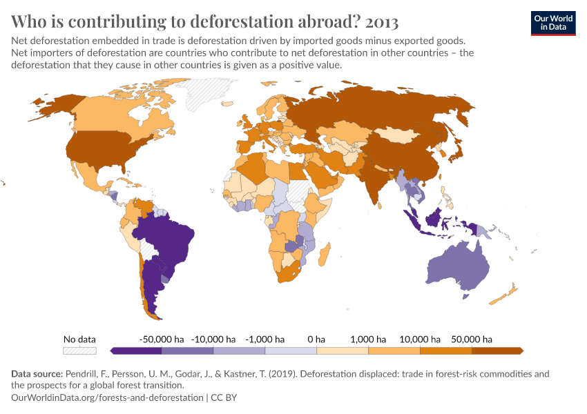 A thumbnail of the "Who is contributing to deforestation abroad?" chart