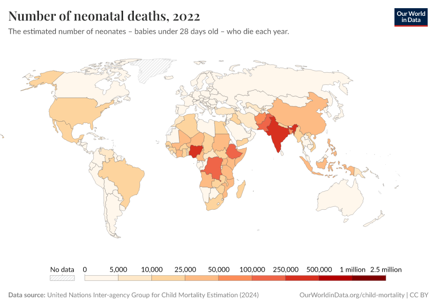 A thumbnail of the "Number of neonatal deaths" chart