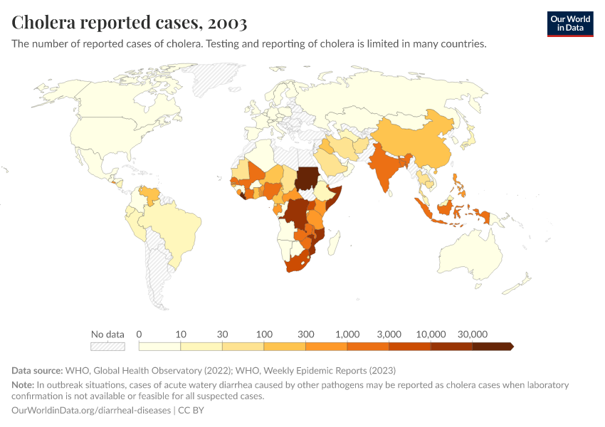 Cholera reported cases